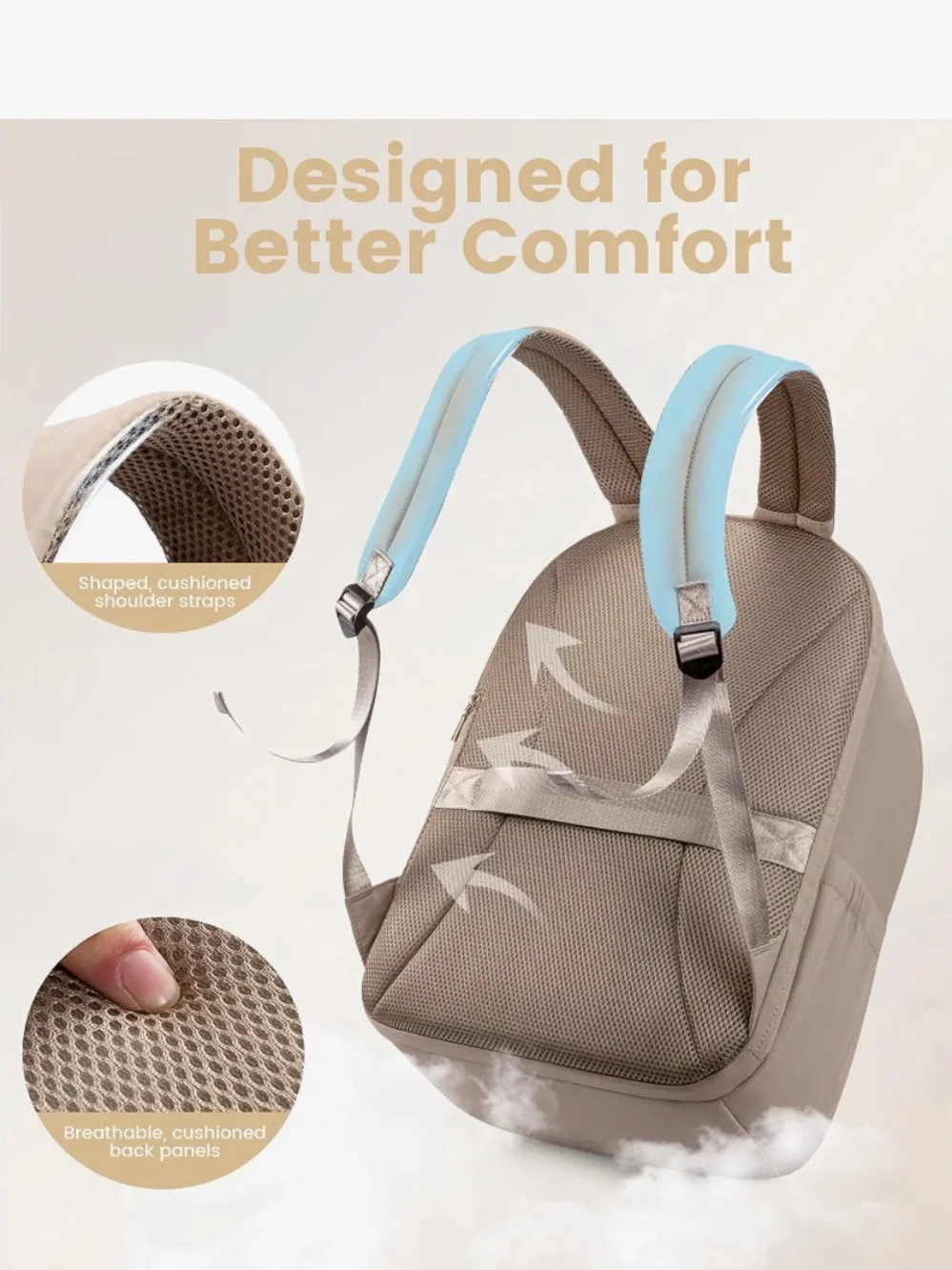 LOVEVOOK Laptop Backpack for Women, Business Backpack Purse, Large Capacity